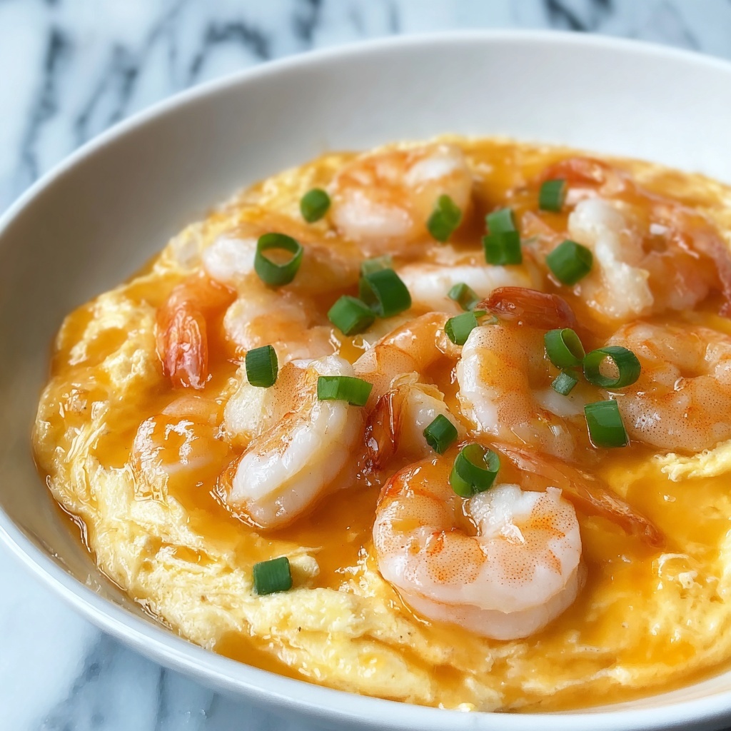 Cantonese Silky Scrambled Eggs & Shrimp Recipe - Recipe Image