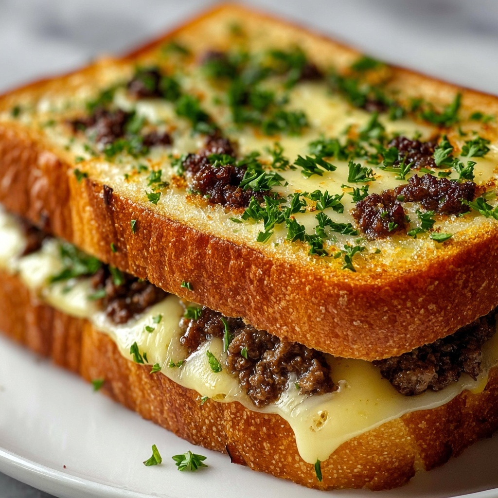 Garlic Philly Cheesesteak Bread Recipe - Recipe Image