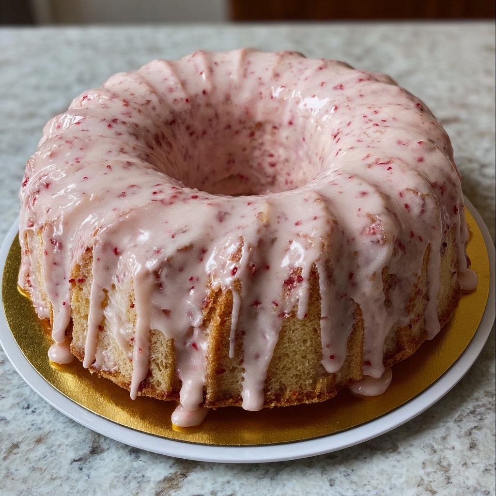 Strawberry Lemon Mile-High Pound Cake Recipe - Recipe Image