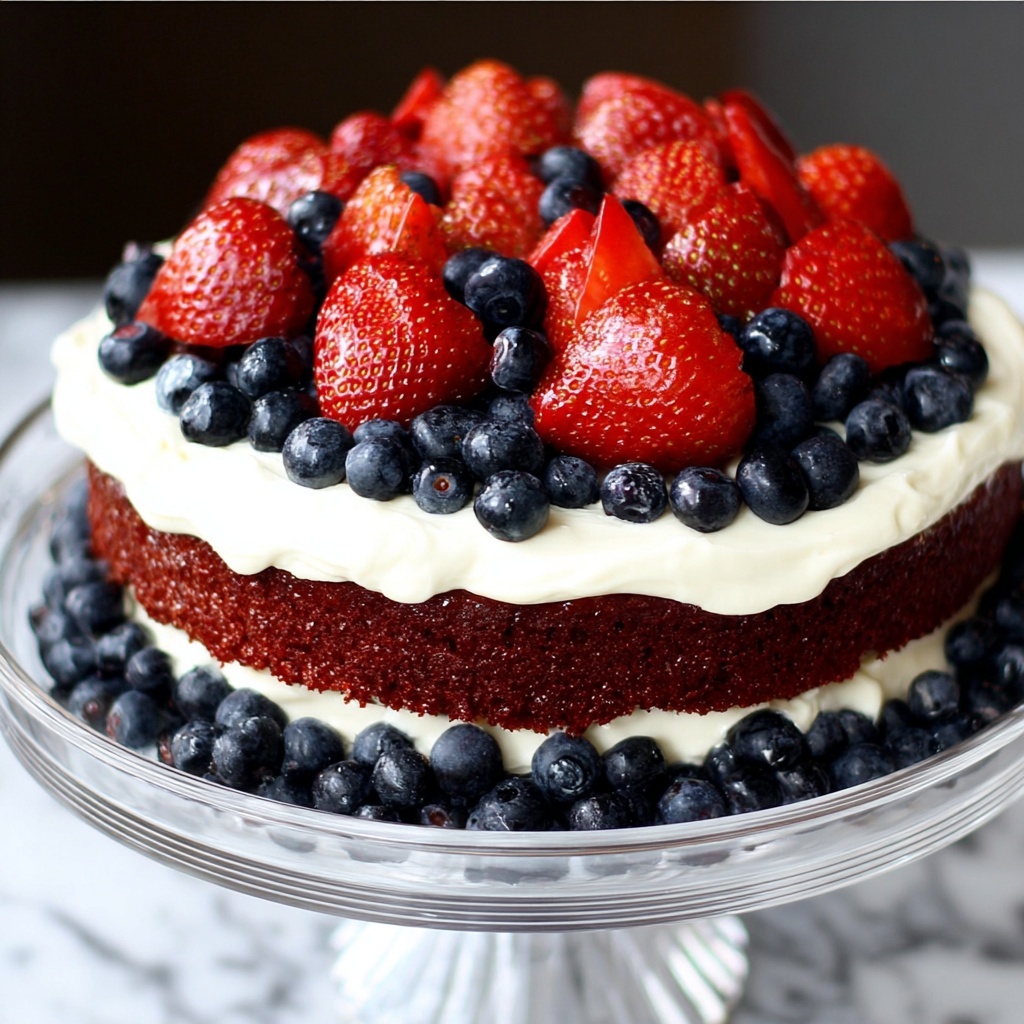 Red Velvet Trifle with Cream Cheese and Fresh Berries Recipe - Recipe Image