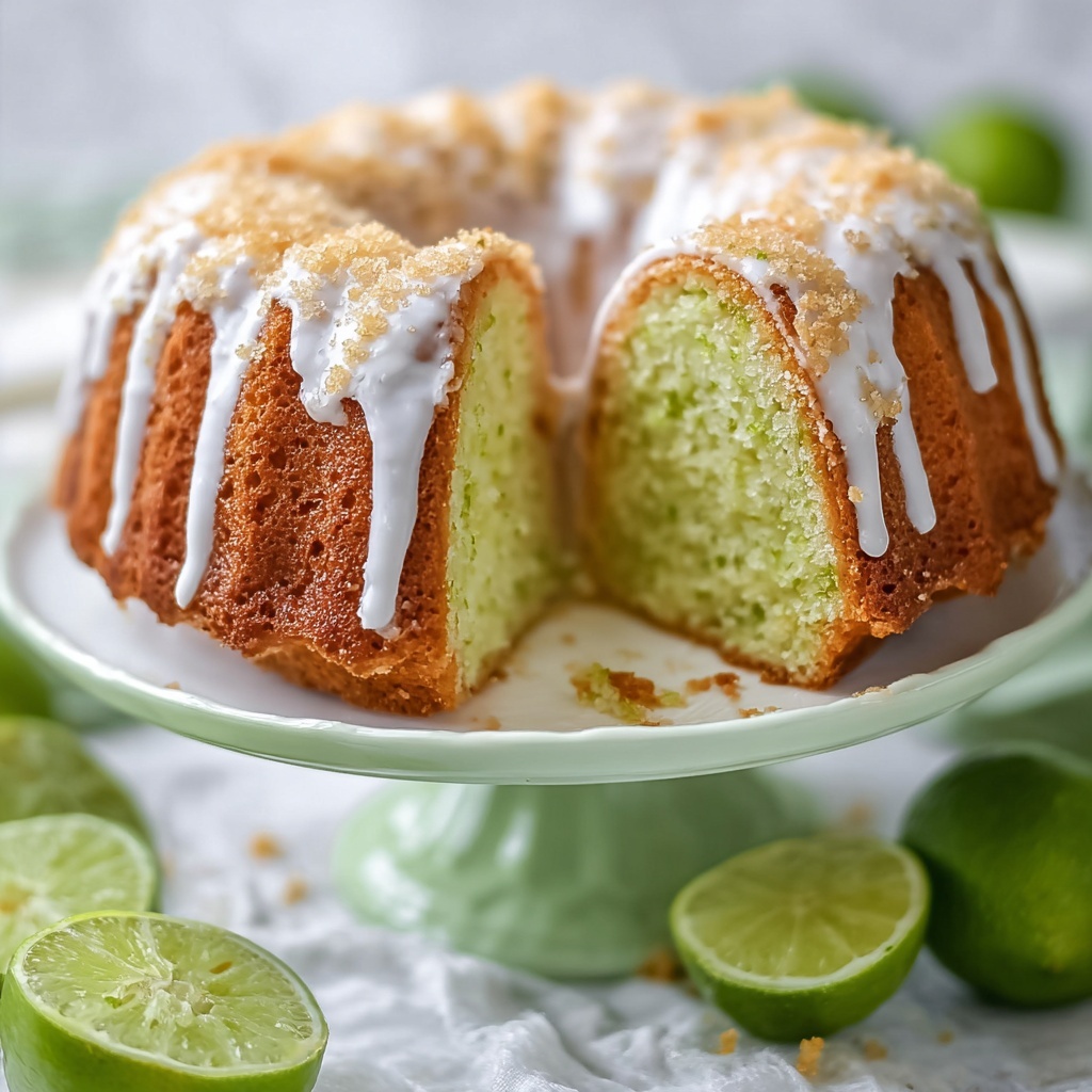 Key Lime Pound Cake with Lime Glaze Recipe - Recipe Image