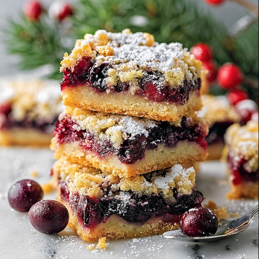 Christmas Cherry Bars Recipe - Recipe Image