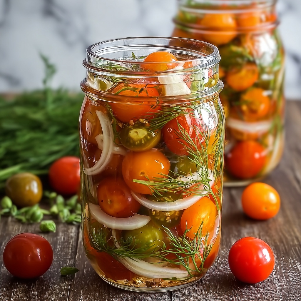 Pickled Cherry Tomatoes Recipe - Recipe Image