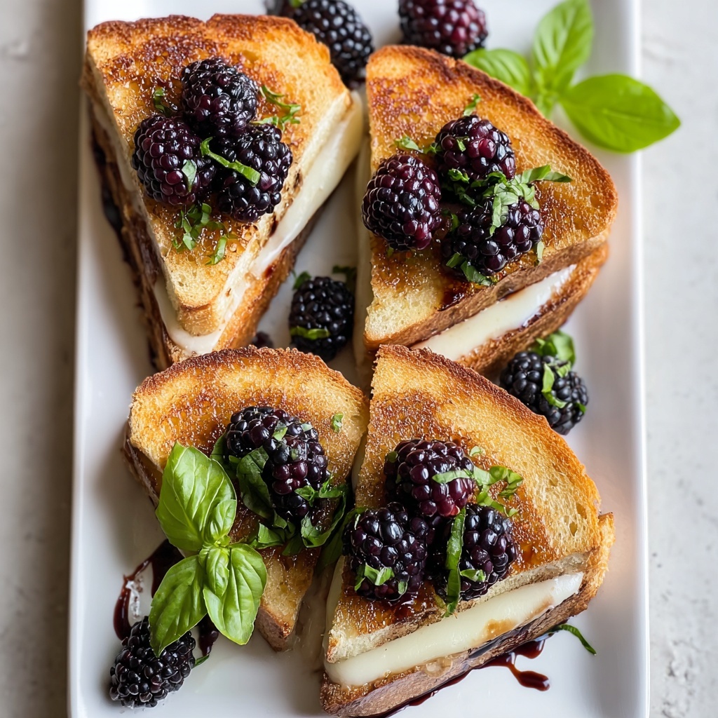 Blackberry Balsamic & Brie Grilled Cheese Recipe - Recipe Image