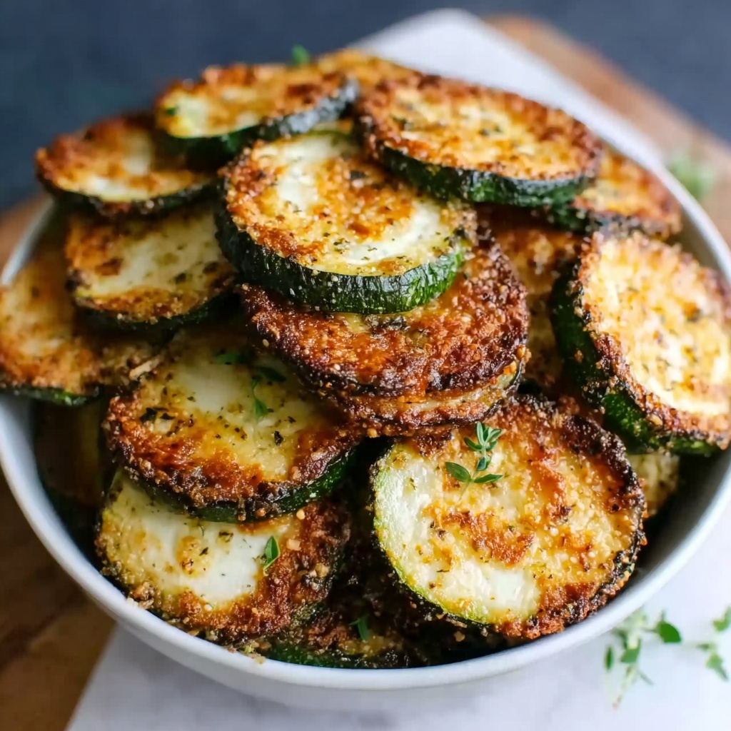 Crispy Zucchini Chips in Air Fryer Recipe - Recipe Image