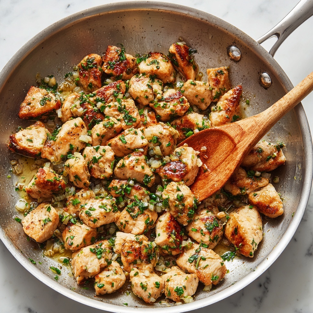 Garlic Butter Chicken Bites Recipe - Recipe Image