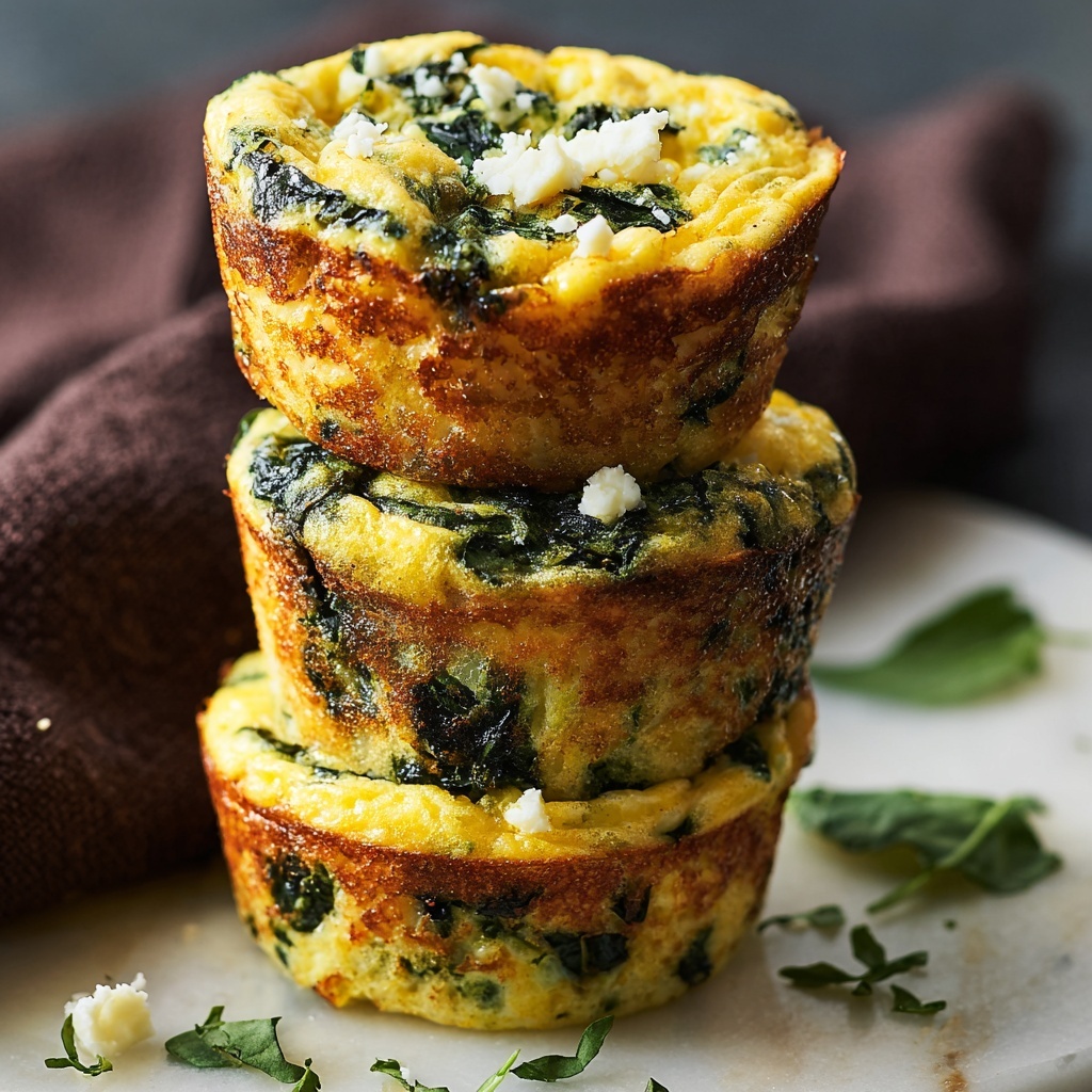 Spinach and Feta Egg Muffins Recipe - Recipe Image
