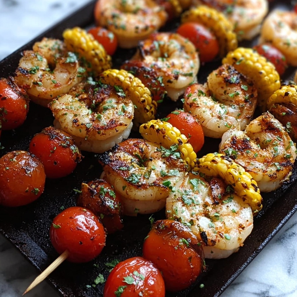 Grilled Seafood Skewers with Bold Flavors Recipe - Recipe Image