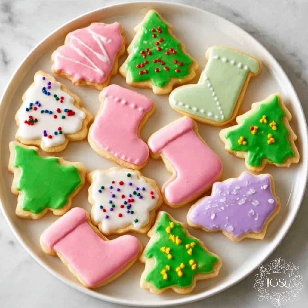 Frosted Cutout Sugar Cookies Recipe - Recipe Image