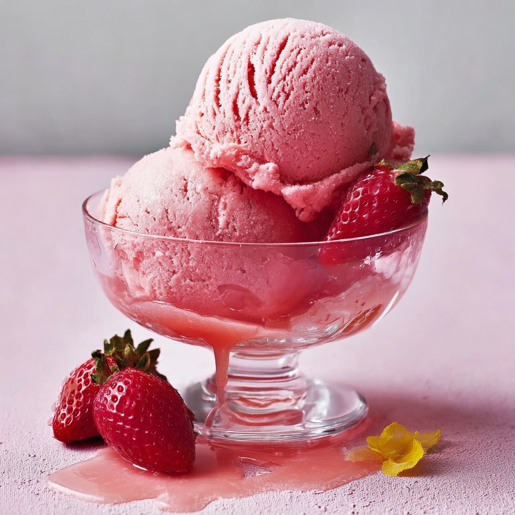 Strawberry Sorbet Recipe - Recipe Image