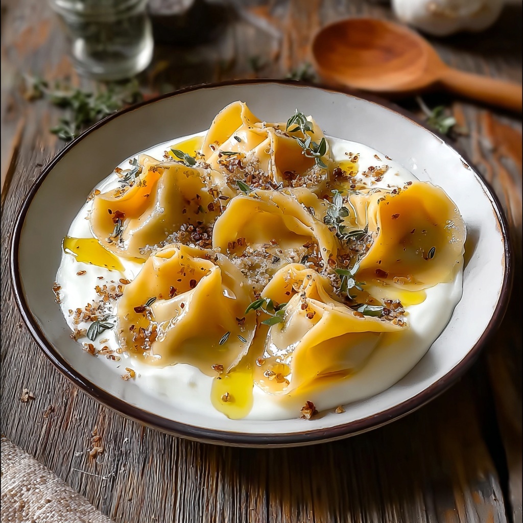 Red Kuri Squash and Goat’s Cheese Manti Recipe - Recipe Image