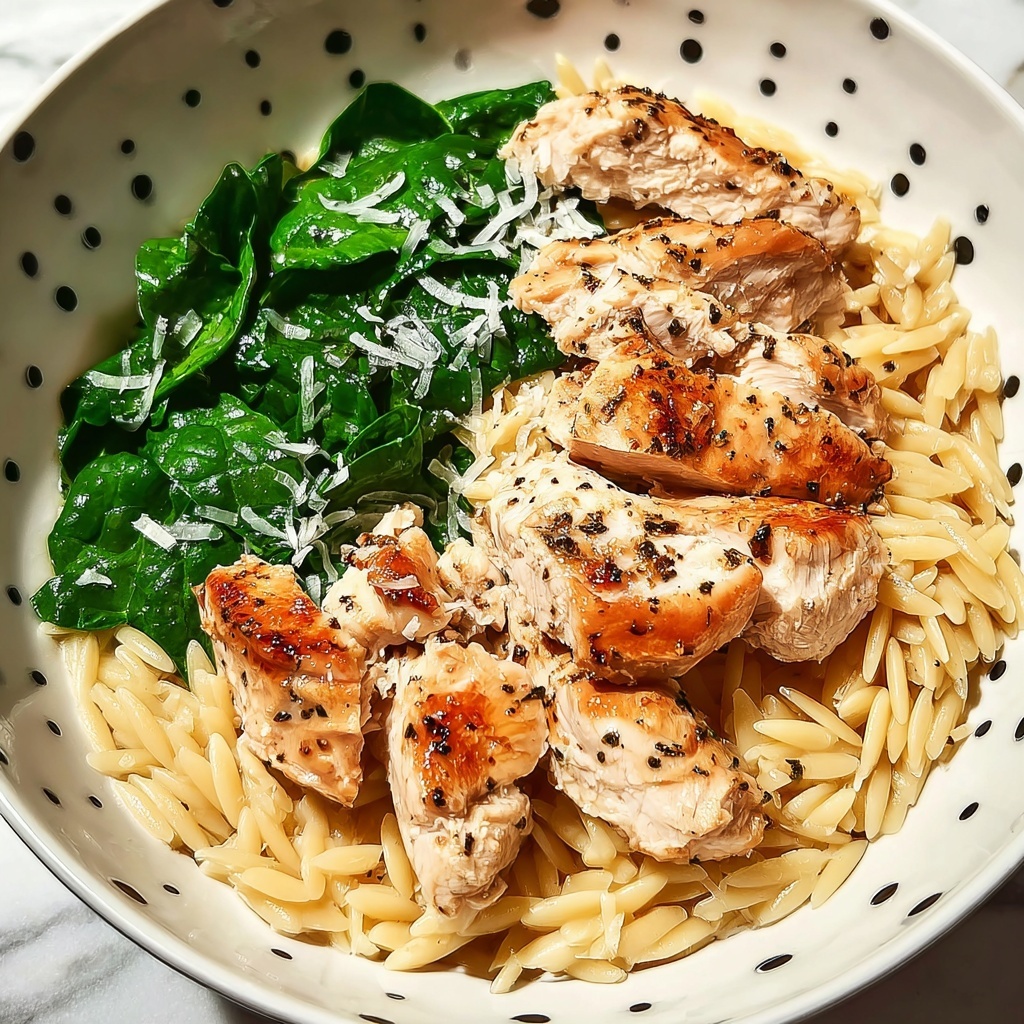 One-Pot Creamy Orzo Chicken Recipe - Recipe Image