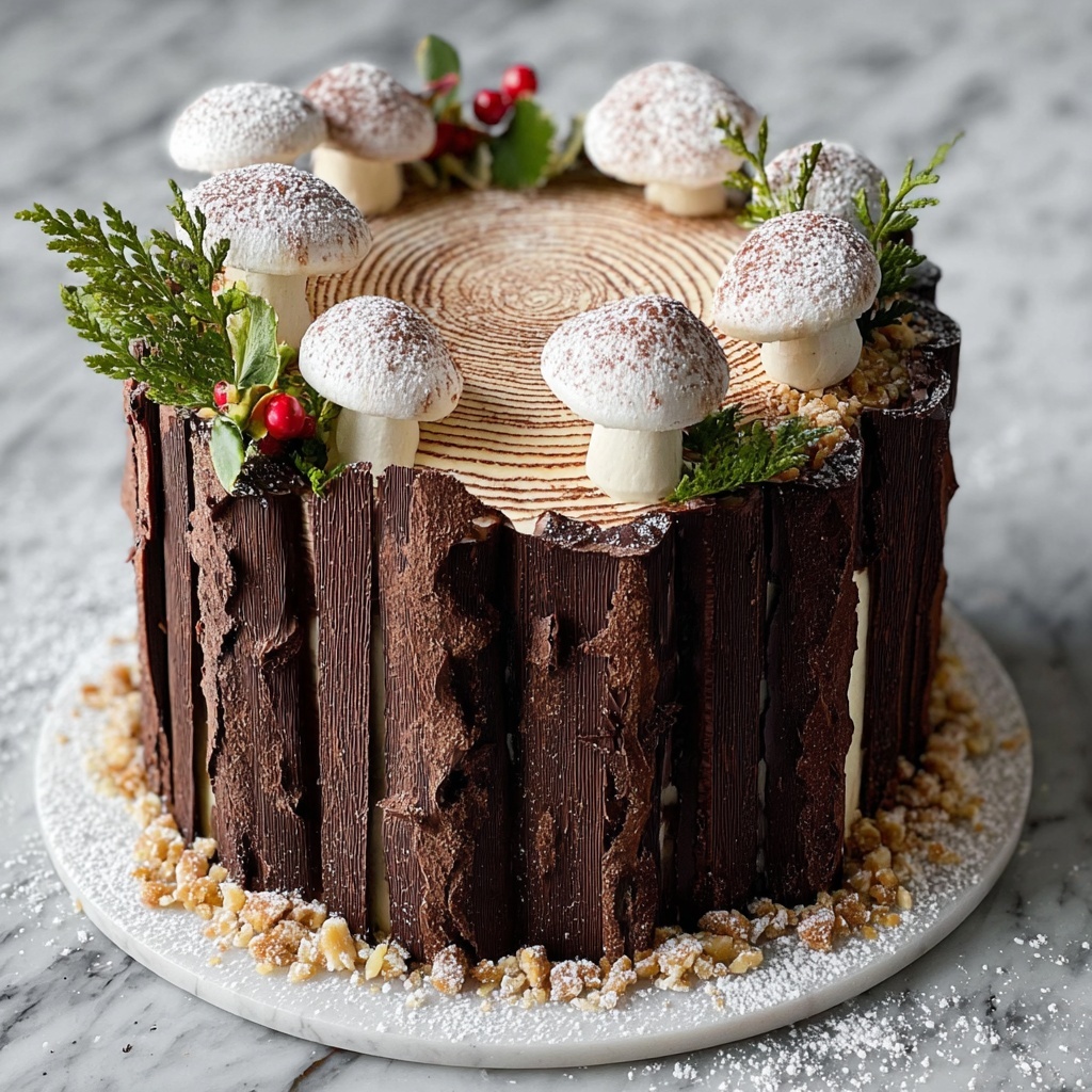 Vegan Tree Stump Cake Recipe - Recipe Image
