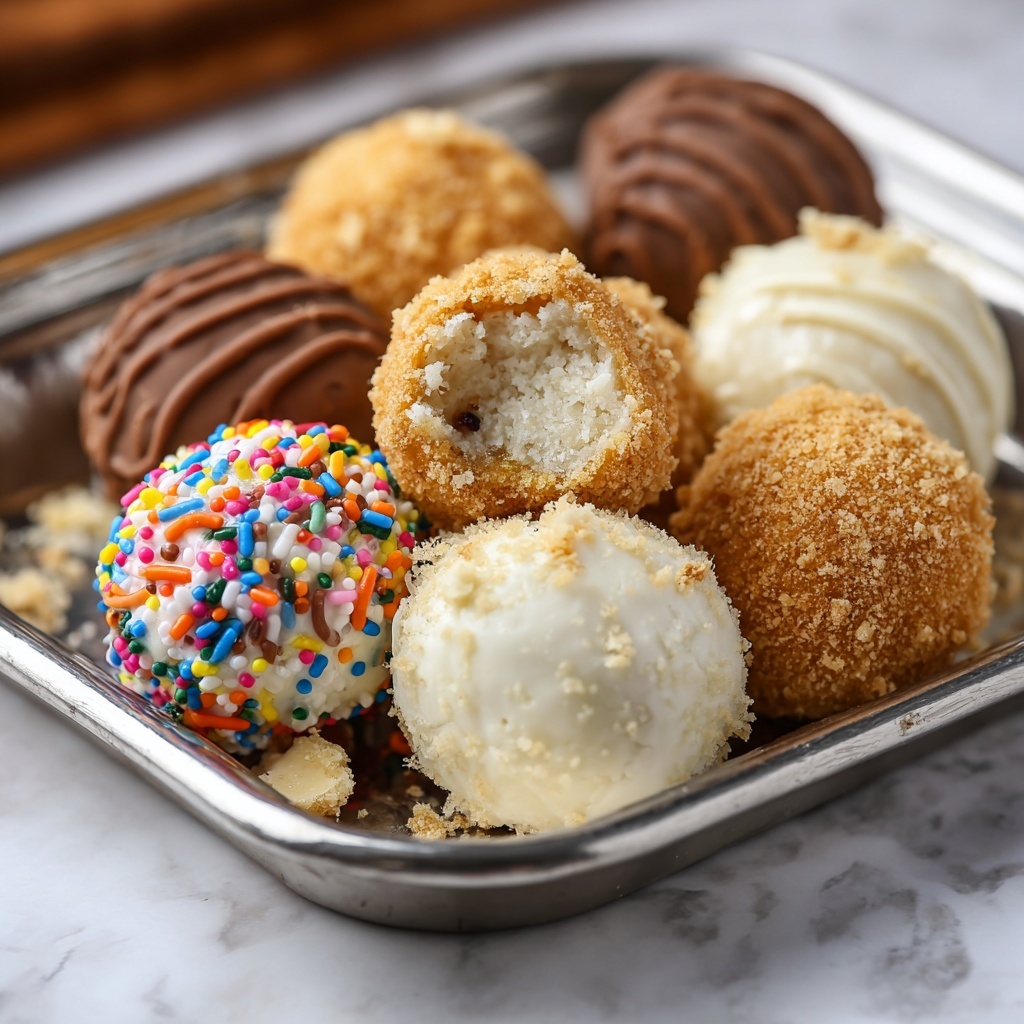 Cheesecake Balls with Optional Toppings Recipe - Recipe Image