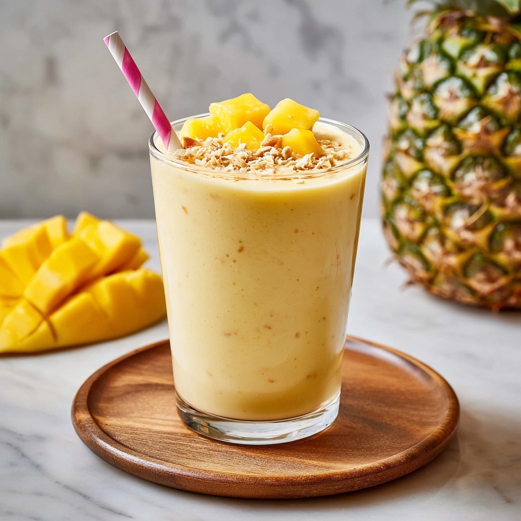 Mango Pineapple Smoothie Bowl Recipe - Recipe Image