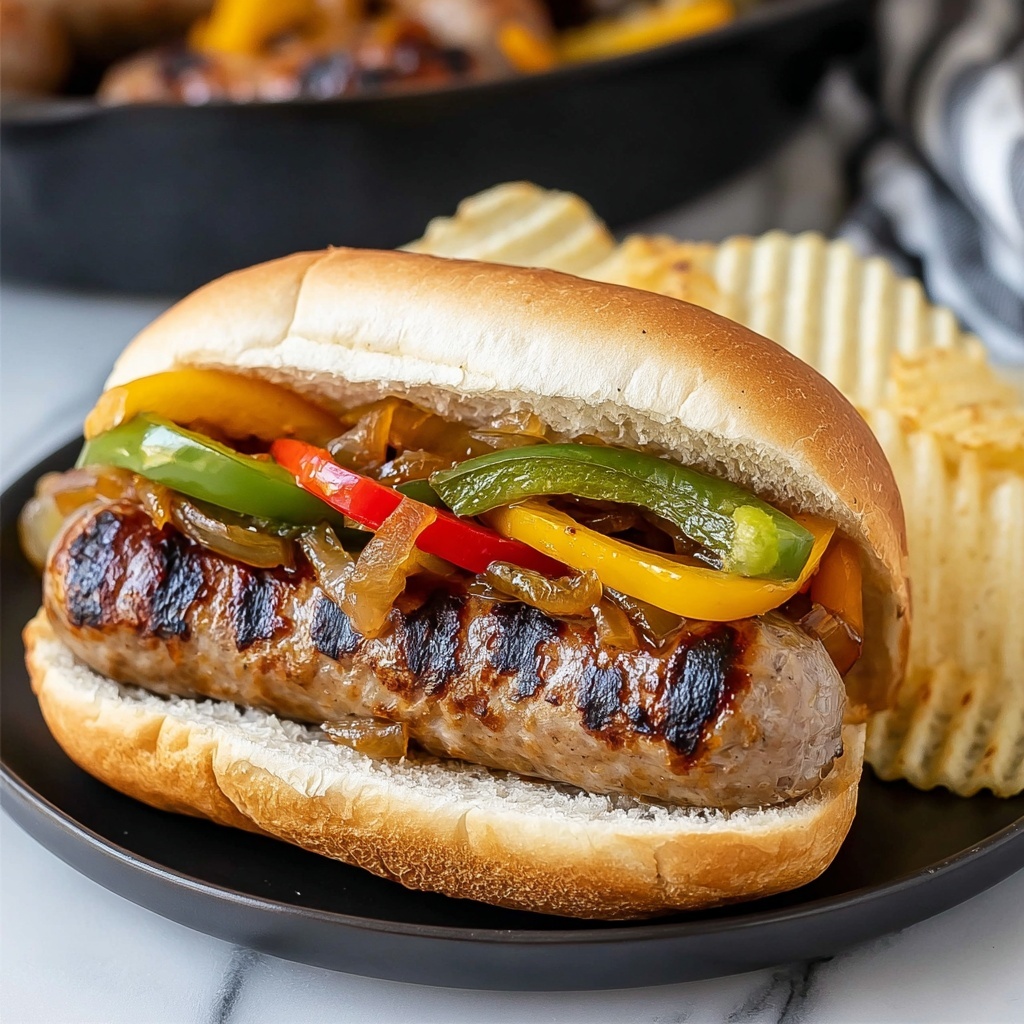 Sausage, Peppers, and Onions Sandwich Recipe - Recipe Image