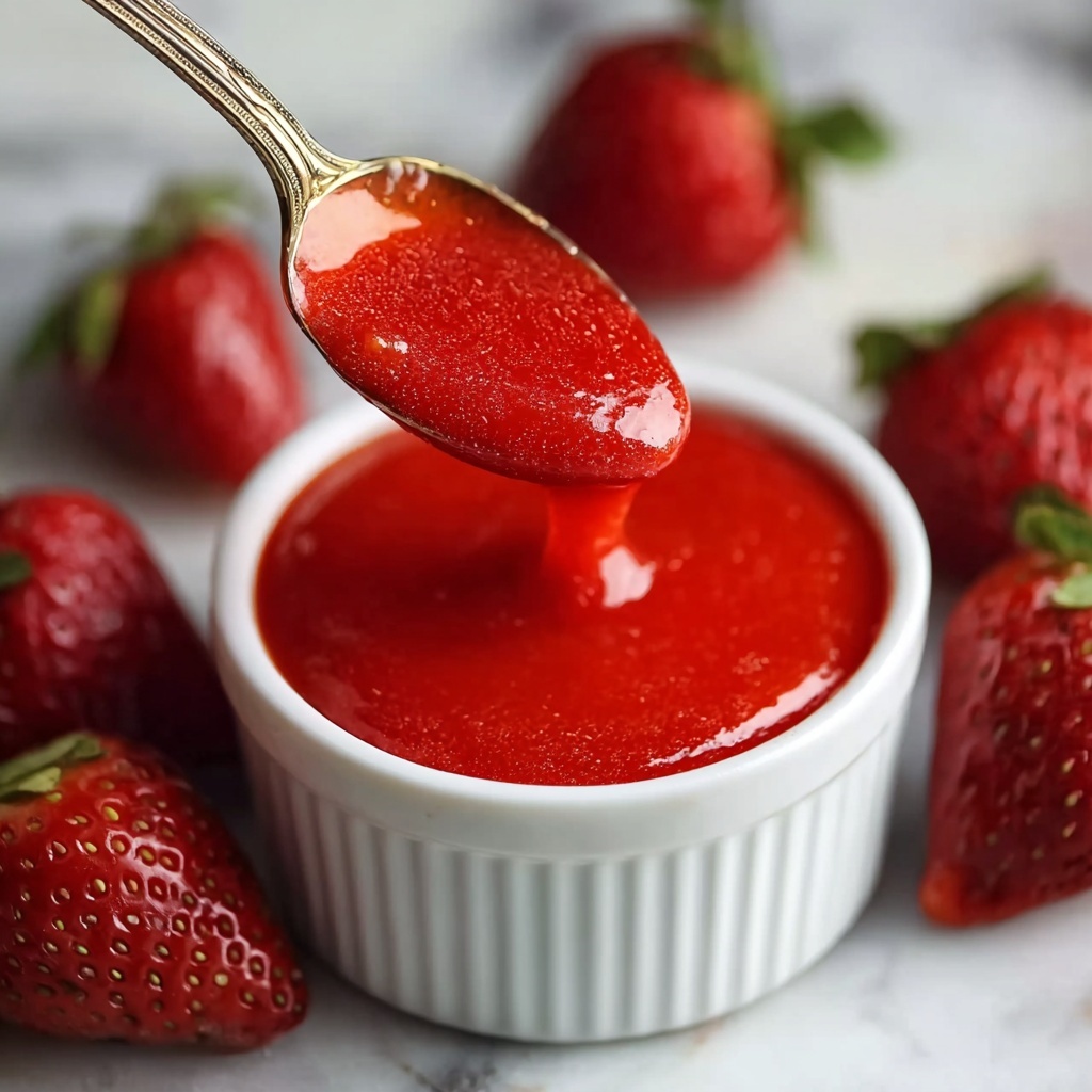 Delicious Strawberry Coulis for Sweet Summer Treats Recipe - Recipe Image