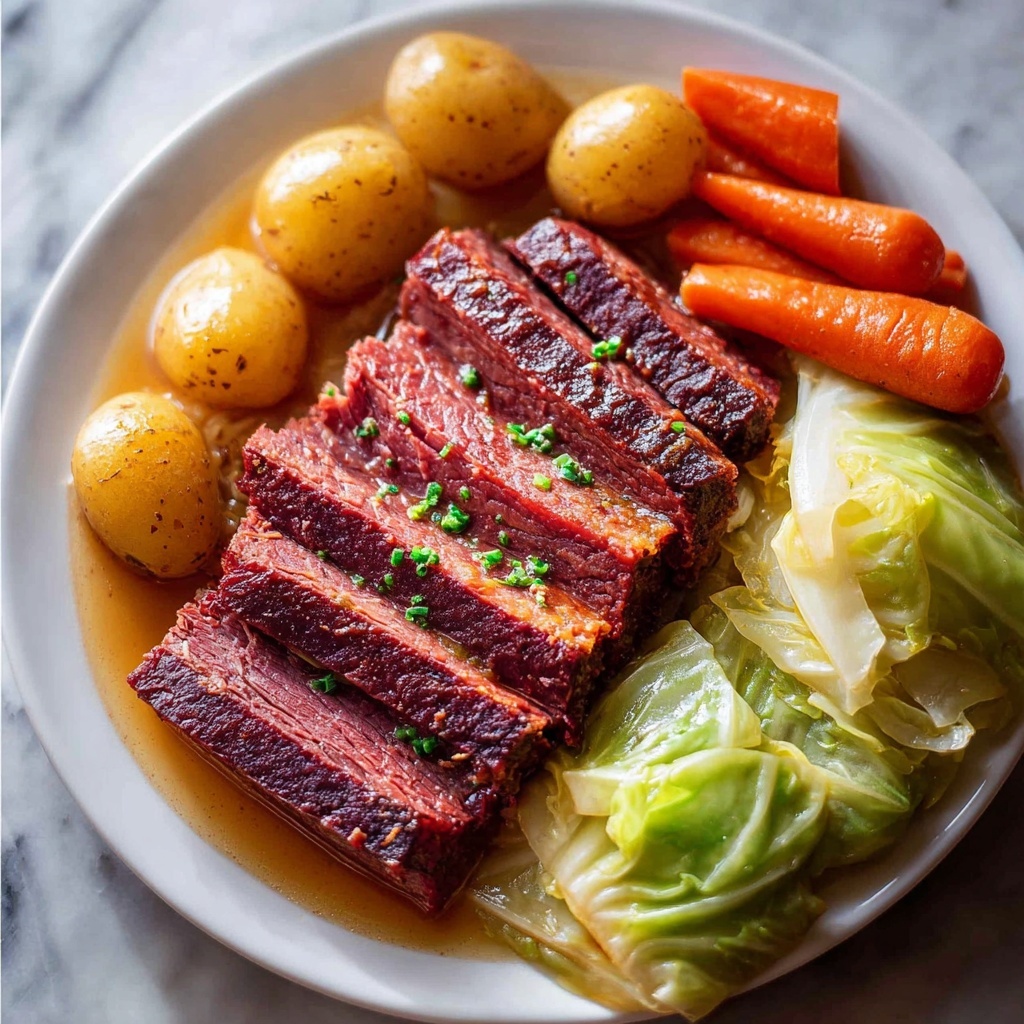 Slow Cooker Corned Beef and Cabbage Recipe - Recipe Image