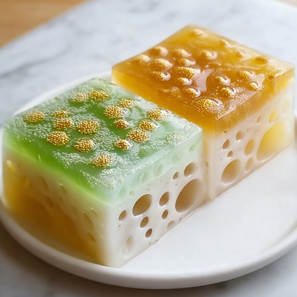 Steamed Vietnamese Honeycomb Cake Recipe - Recipe Image