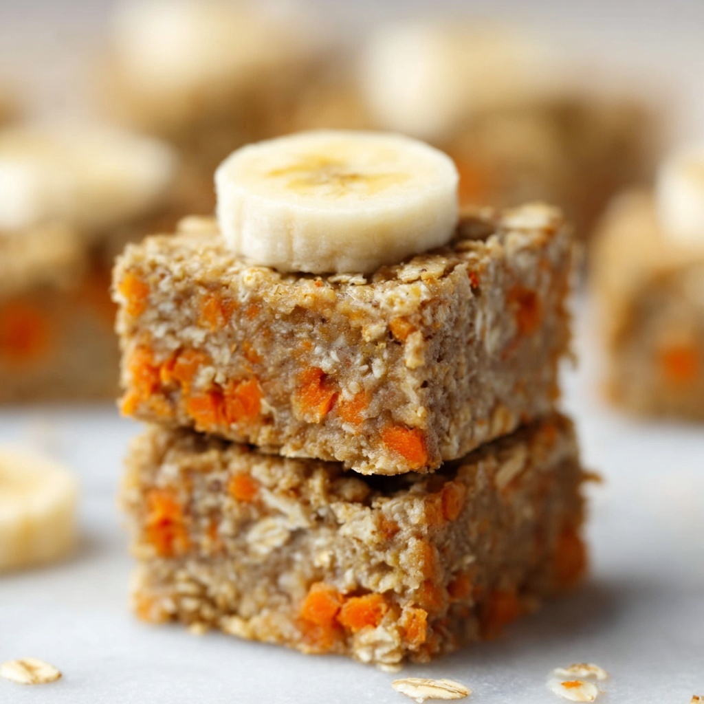Banana Oatmeal Bars Recipe - Recipe Image