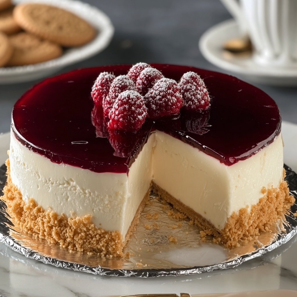 Tall and Creamy New York Cheesecake Recipe - Recipe Image
