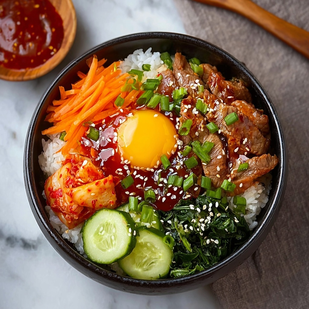 Korean Mixed Rice Bowl with Chili Paste Recipe - Recipe Image