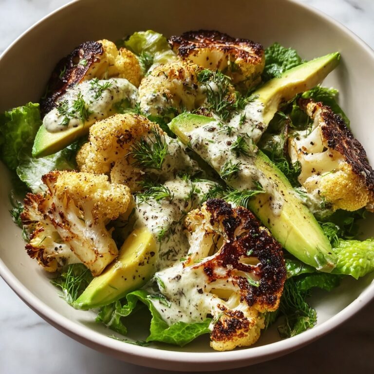 Roasted Cauliflower Green Goddess Salad Recipe