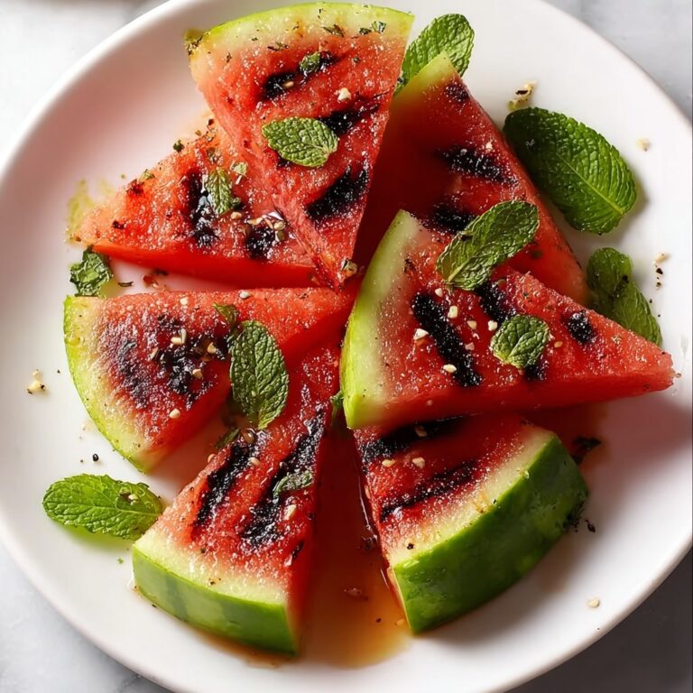 Grilled Watermelon with Mint Recipe