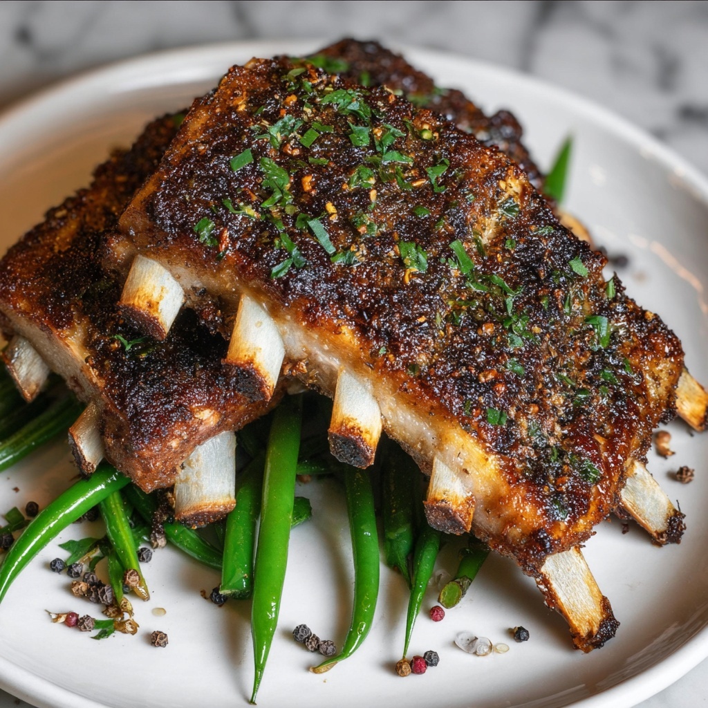 Garlic Rosemary Rack of Lamb Recipe - Recipe Image