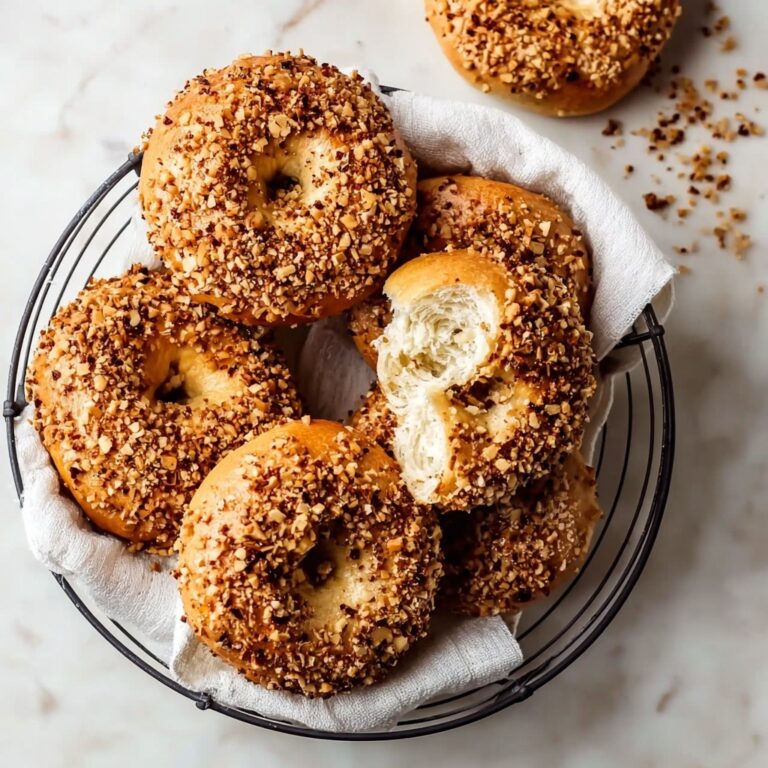 Homemade Onion Bagels with Caramelized Onion Topping Recipe