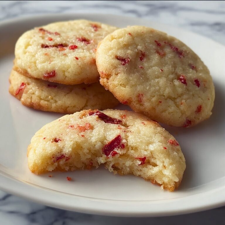 Strawberry Shortbread Cookies Recipe