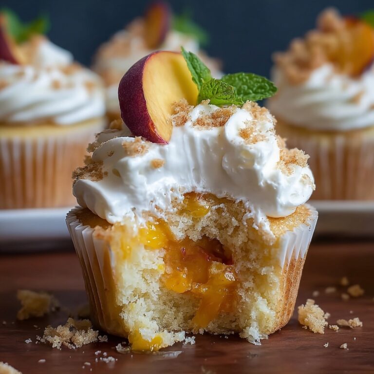 Peach Cobbler Cupcakes Recipe