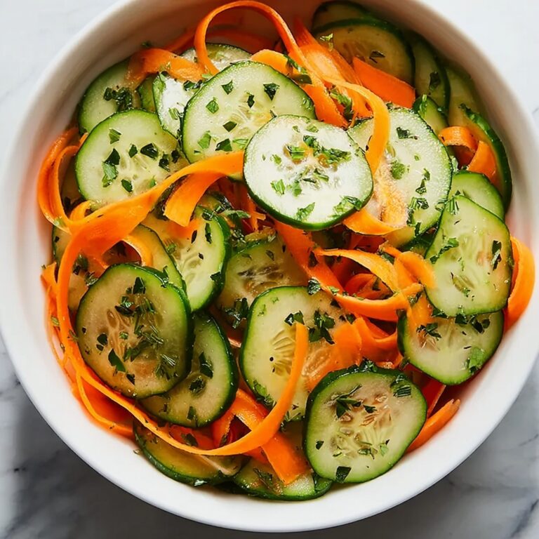 Zesty Asian Cucumber Carrot Slaw Recipe
