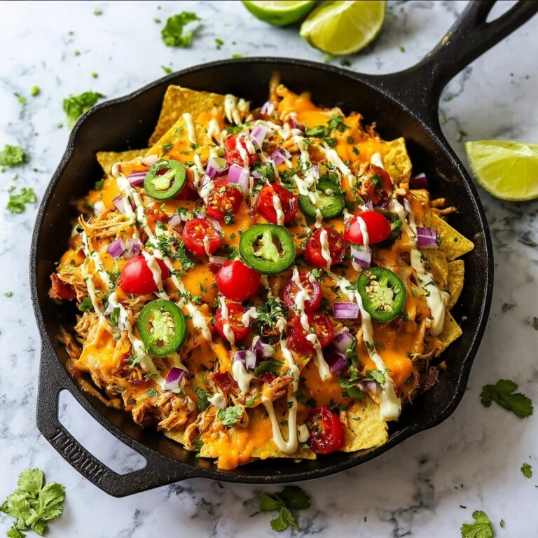 The BEST Loaded Chicken Nachos Recipe