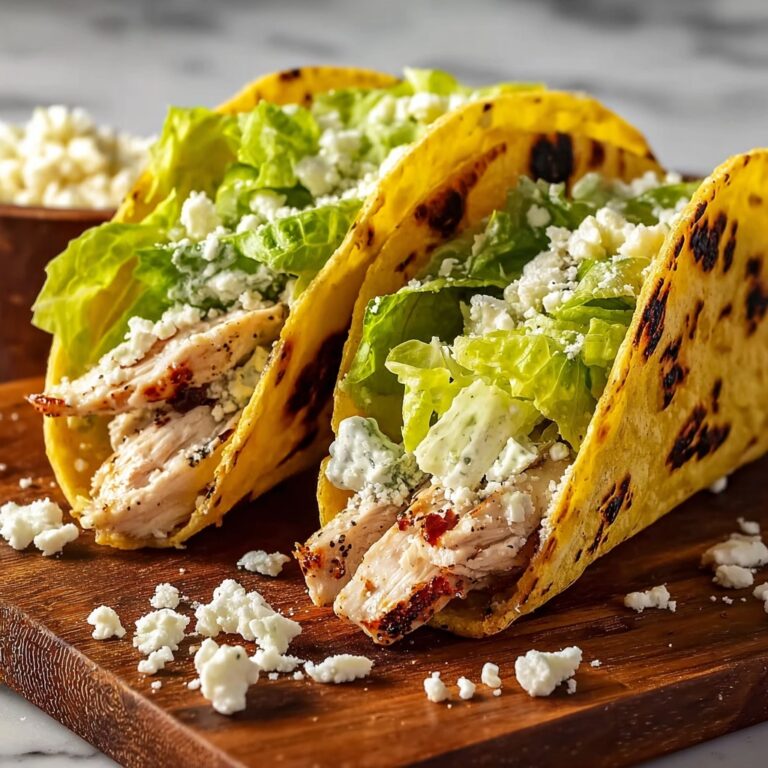 Chicken Caesar Smashed Tacos Recipe