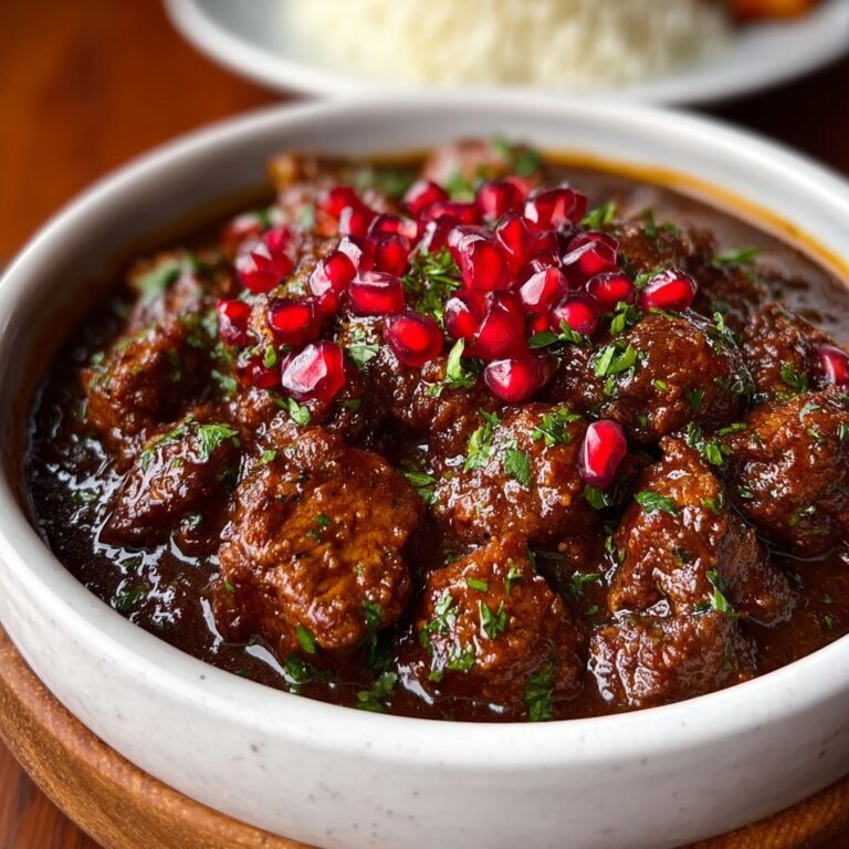 Persian-Style Pomegranate Chicken Stew (Fesenjan) Recipe