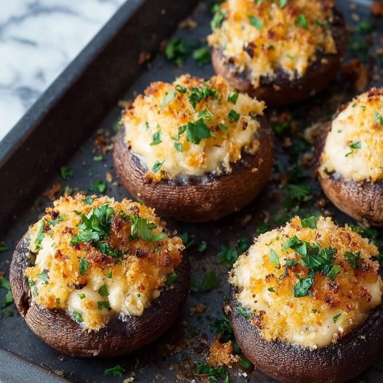 Crab Stuffed Mushrooms: Easy Appetizer for Festive Gatherings Recipe
