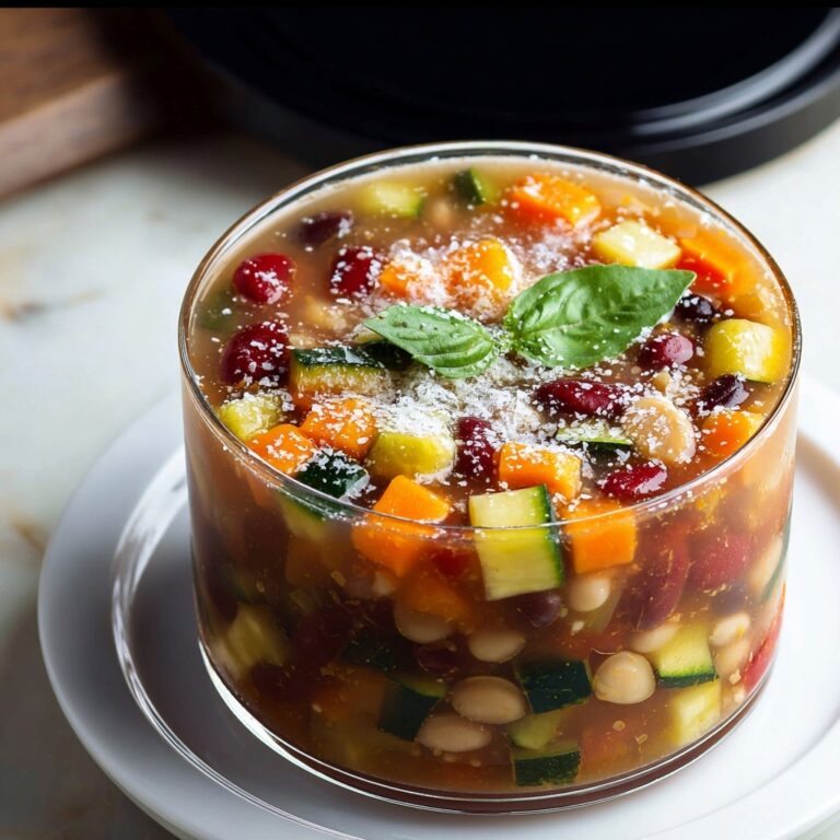 Homemade Slow Cooker Minestrone Soup Recipe
