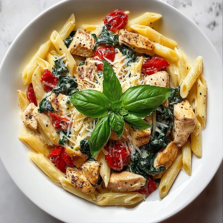 Tomato Spinach Chicken Pasta Recipe