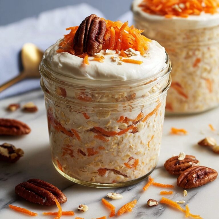 Carrot Cake Protein Overnight Oats Recipe