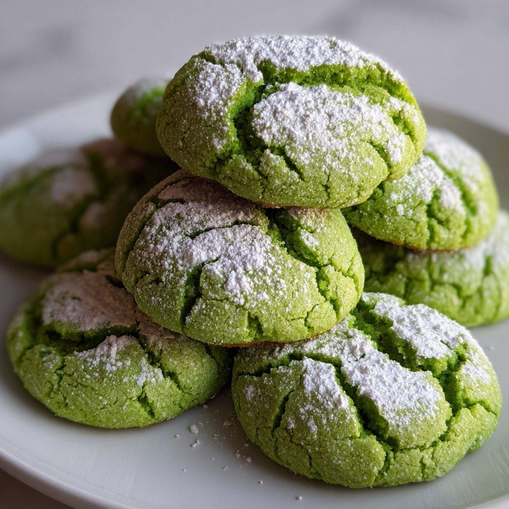 Grinch Crinkle Cookies: 10 Festive Bites of Joy Recipe - Recipe Image