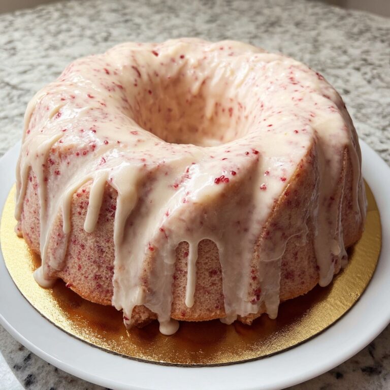 Strawberry Lemon Mile-High Pound Cake Recipe