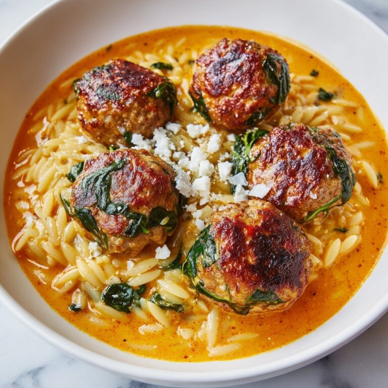 Marry Me Chicken Meatballs with Risoni Recipe