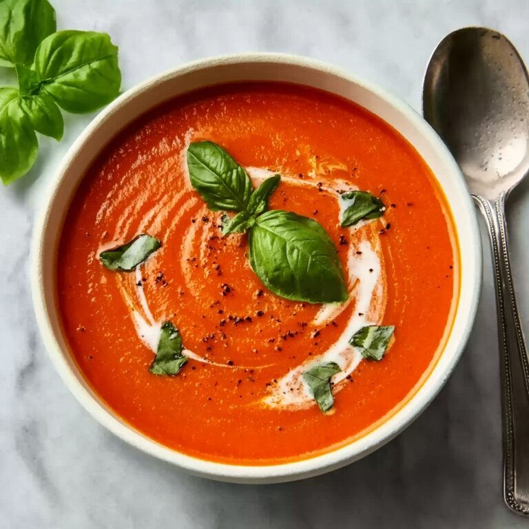 Creamy Tomato Basil Soup Recipe