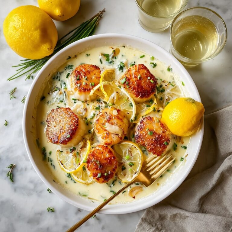 Lemon Butter Scallops Recipe