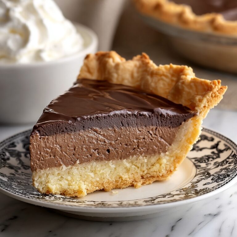 Old-Fashioned Chocolate Pie Recipe