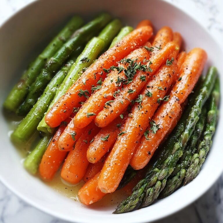 Roasted Asparagus and Carrots with Garlic and Thyme Recipe