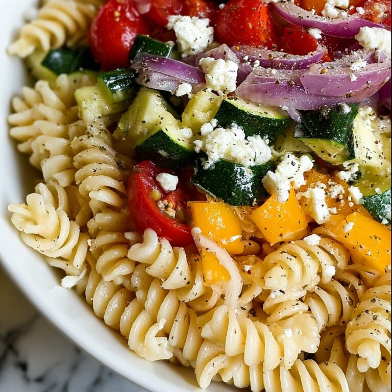Feta & Roasted Veggie Pasta Recipe