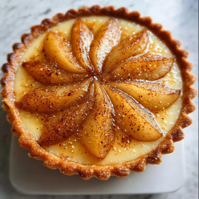 Christmas Pear Tart Recipe