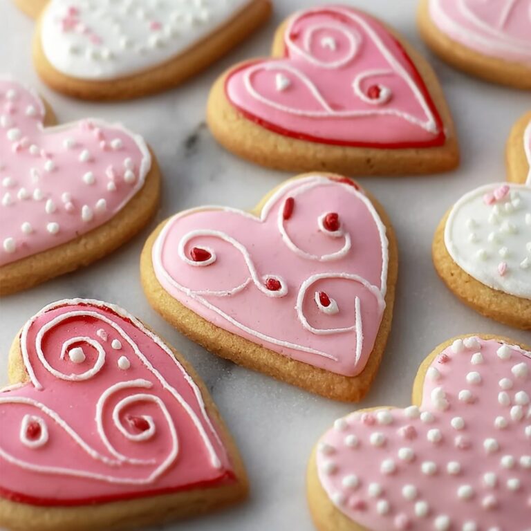Heart Cookies Decorated with Royal Icing Recipe